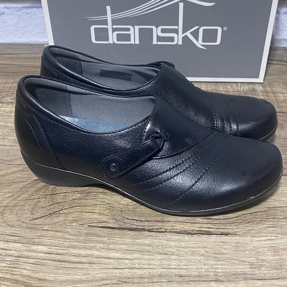Dansko Black Leather Loafers - Picture 4 of 9